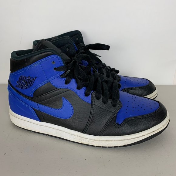 Nike Air Jordan 1 Mid Hyper Royal Patent Leather - Picture 1 of 13